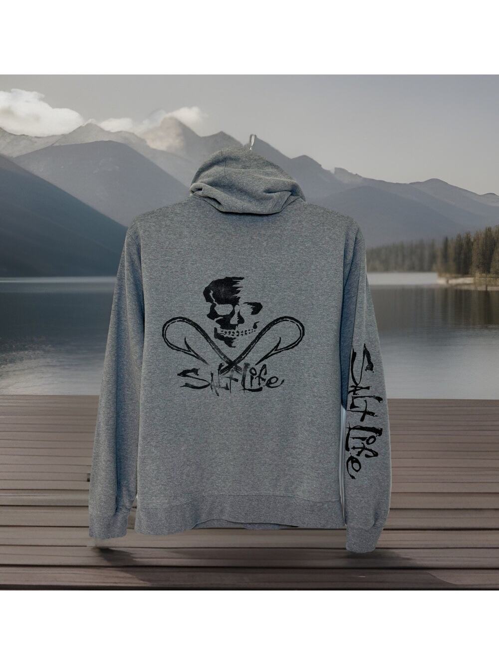 Salt Strong Adults Pullover Hoodie Front Pocket Size XL Lightweight